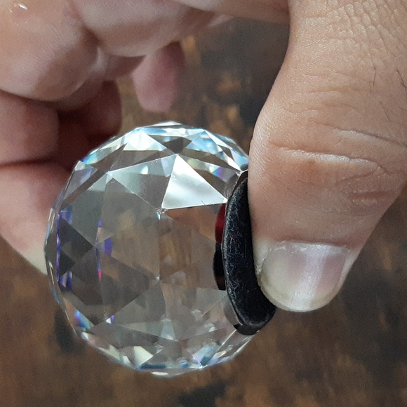 Swarovski Crystal Round Paperweight, Bermuda Blue, Vintage Decor - Picture 13 of 13